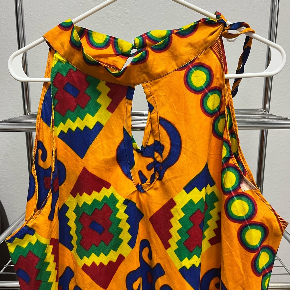 African Ghana vibrant dress